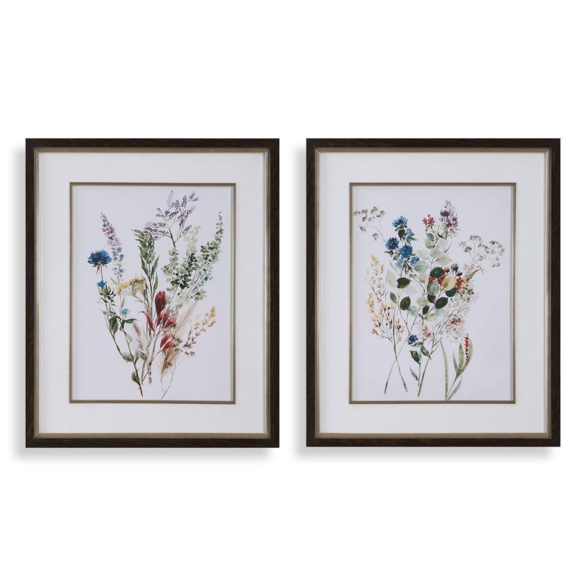 Delicate Flowers Framed Prints, S/2 Art Art 2 Delicate Flowers Framed Prints, S/2 Art Art 2