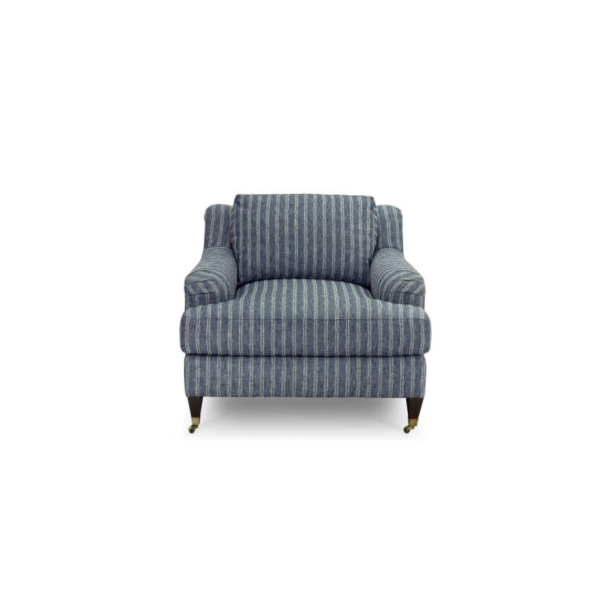 822b2ef1e0c8fca476c7e0ded5dea370 Stockten Indigo English Arm Chair with Casters - Image 1