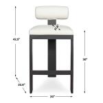 Bolster Back Outdoor Bar Stool Barstools Barstools 25