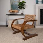 Rehema Accent Chair, Pecan - Image 9
