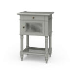 Montego Square End Table W/ Drawer & Rattan Door - Image 3
