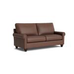 True Custom™ True Custom® Leather Panel Arm Studio Sofa - Image 3