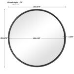 Belham Round Mirror Mirrors Black 19