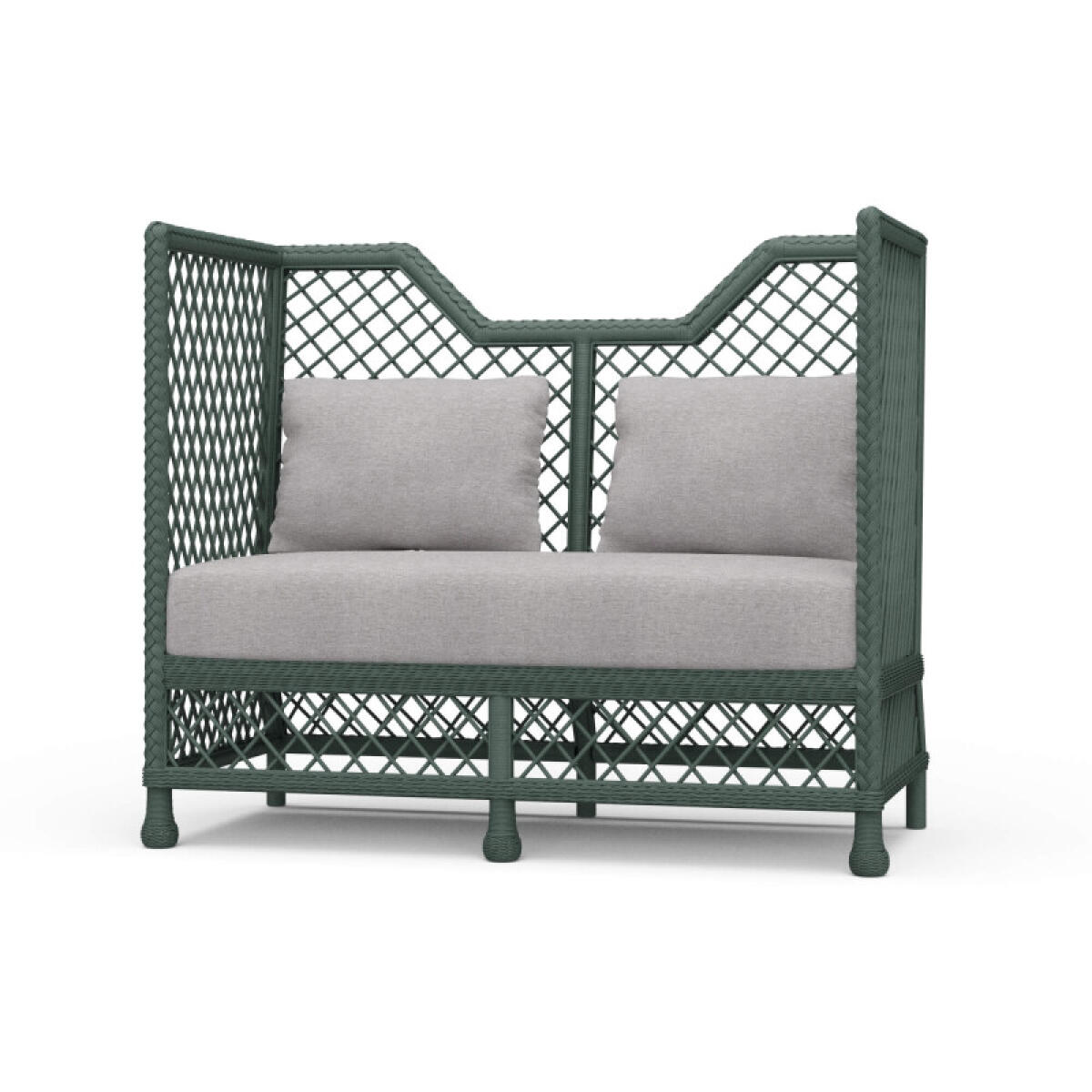 8265290a24aca6337e8905cb2442591f Rabana High Back Rattan Loveseat - Image 1