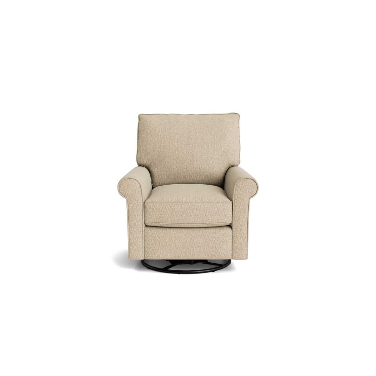 826fad036cc4f1c7a33a7c1e1376b507 Oswell Roll Arm Swivel Glider Chair - Image 1