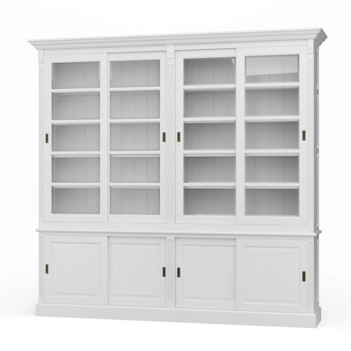 82a8974069119327ca7189c137a7c991 Hudson 99'' Bookcase W/ Sliding Doors - Image 1
