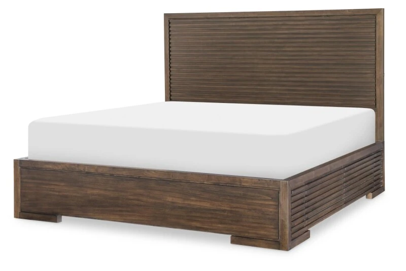 82b7452bcd1dd1e71ea3f9f1ab6266d7 4290 Architect BR Complete Panel Bed W. 2 Side Storage Queen 5/0 - Image 1