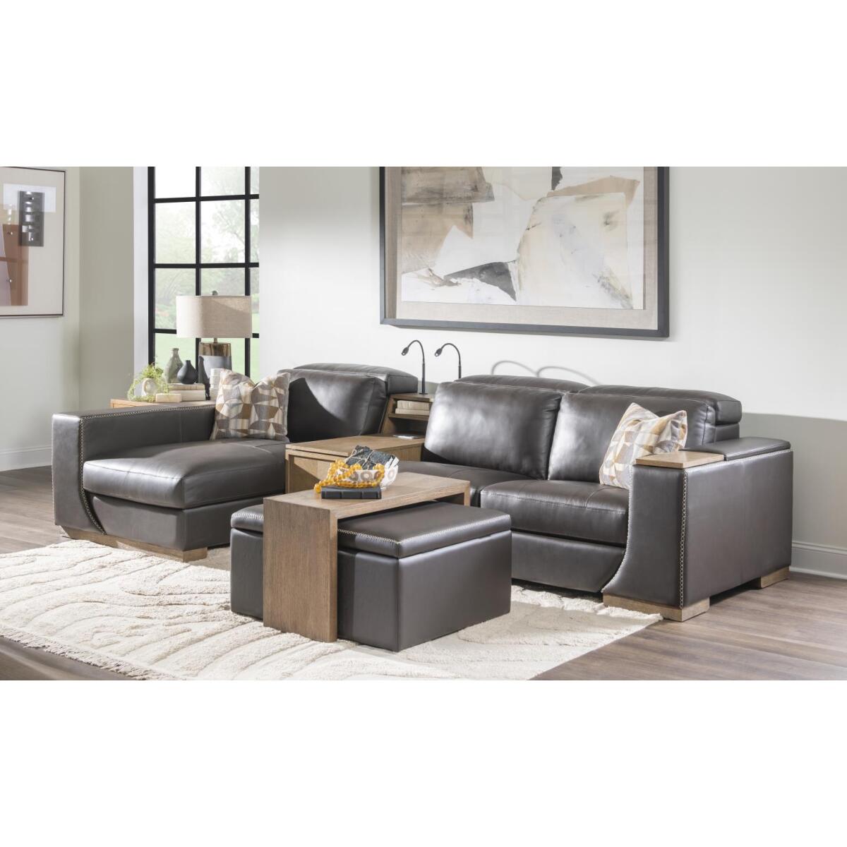 82cd98e949ce491983d4c96d6f00b59d P2 Recliner Wood Swivel Tray On Right Arm, Wood Storage, Power Grommet On The Laf - Not Shown But Available - Image 1