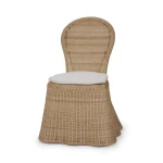 Newport Rattan Dining Chair Chairs & Benches Blue 15