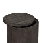 Modern Farmhouse Drum End Table - Image 4