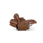 Burlington Leather Power Reclining Sofa Recliners Bassett Furniture 13