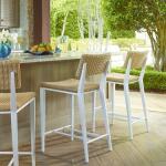 Calbas Outdoor Counter Stool, White - Image 4