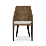 Savanah Rattan Dining Chair W/ Seat Cushion Chairs & Benches Blue 21