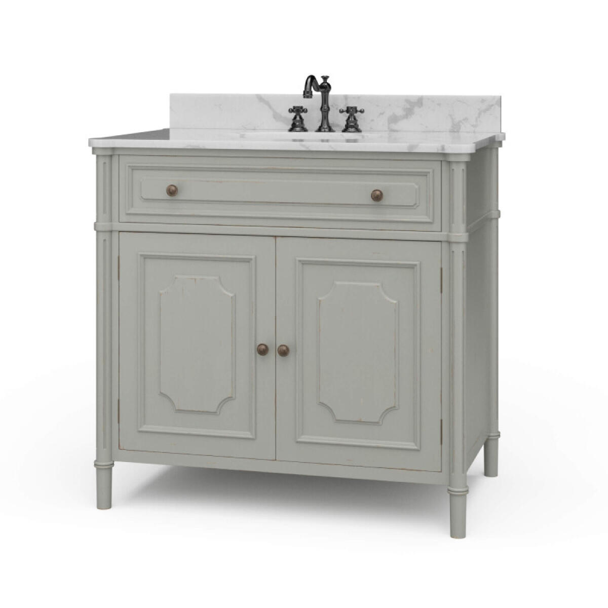 8383be5736a0b4d4d61c1ee2a9b94025 Nantes Single Vanity W/ Sink & Marble Top - Image 1