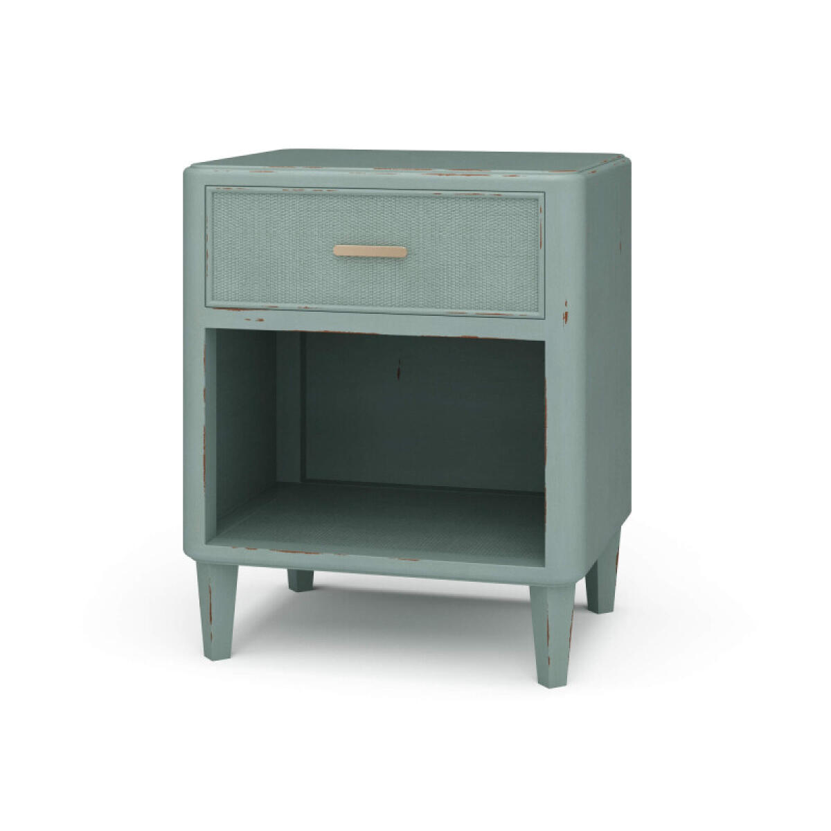 8387432327fadd6c79eb854155c321b0 Lexington 1 Drawer Bedside Table W/ Rattan - Image 1