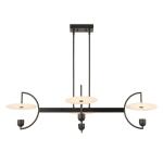 Kyoto, 4 Lt Linear Led Chandelier Lighting Black 26