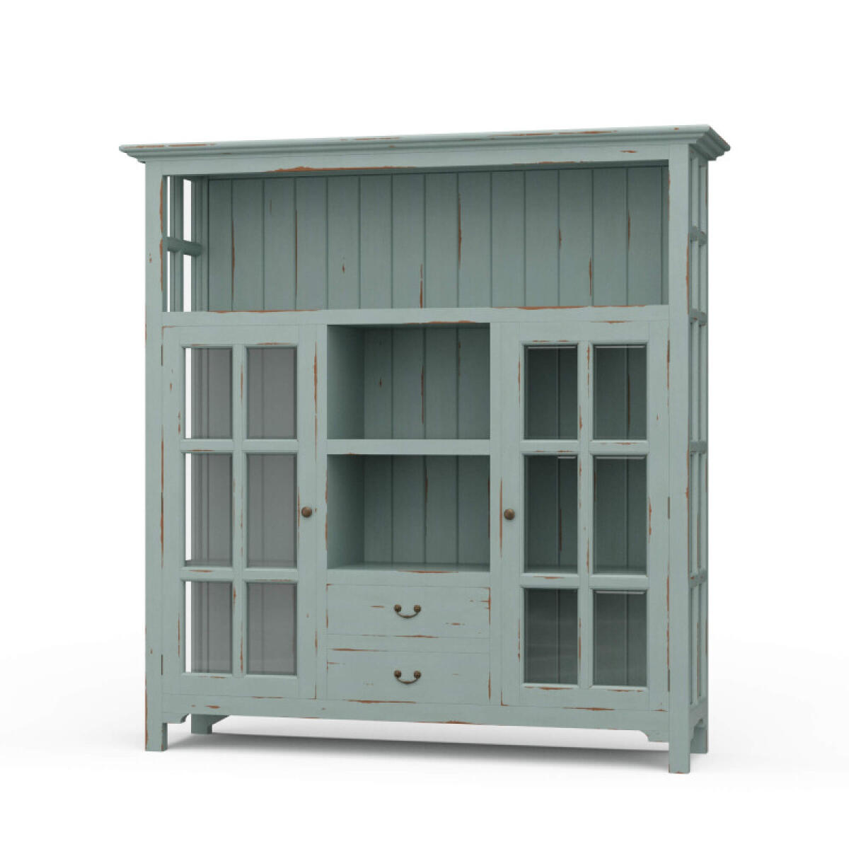 Aries Kitchen Cupboard 2 Drawer Dining Storage Blue 2 Aries Kitchen Cupboard 2 Drawer Dining Storage Blue 2