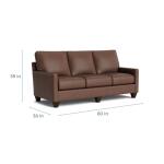 True Custom™ True Custom® Leather Track Arm Sofa - Image 3