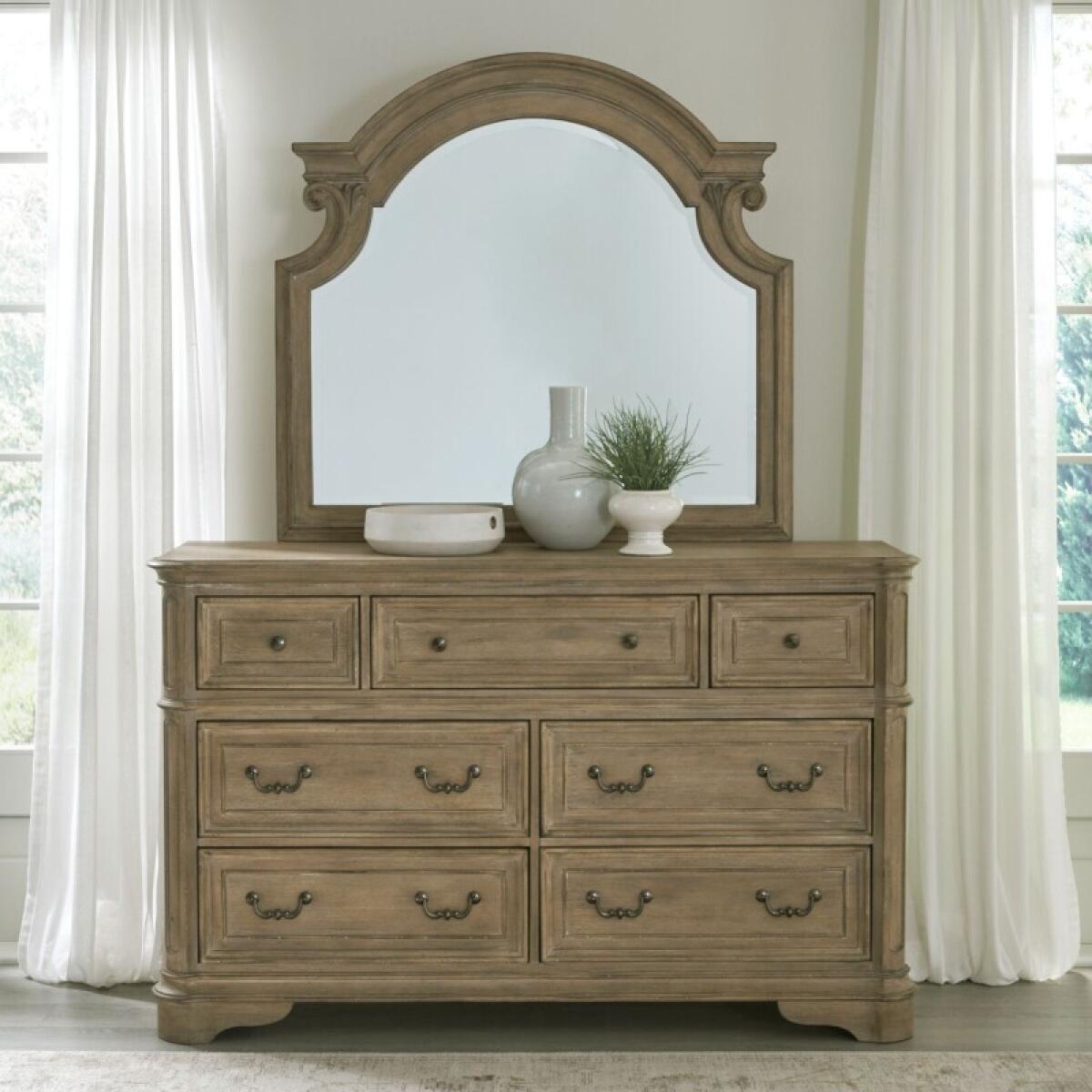 843947153080dc7e57d97a0d80487dbf Magnolia Manor Dresser & Mirror - Image 1