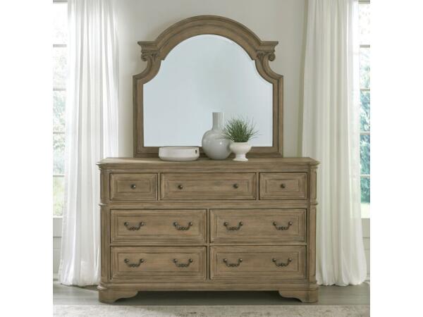 Magnolia Manor Dresser & Mirror Dressers Brown