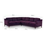 Stockten English Arm L-Shape Sectional with Casters - Image 7