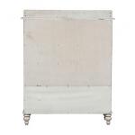Whitney Display Cabinet Dining Storage Antique Linen w/ Weathered Gray 20
