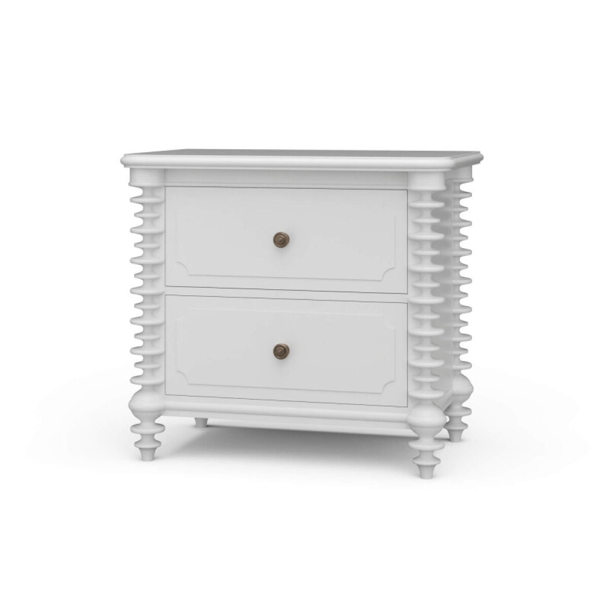 84947cbaf5d0f9b9a23ffd442375c3a9 Milano 2 Drawer Bedside Table - Image 1