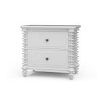 Milano 2 Drawer Bedside Table