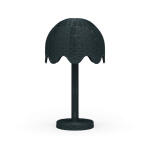 Scalloped Rattan Table Lamp