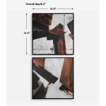 Tactile Inspiration Framed Canvases, S/2 - Image 6