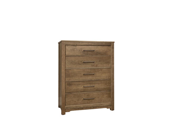 Crafted Cherry Bedroom by Ben & Erin Napier CHEST – 5 DRWR Chests Brown