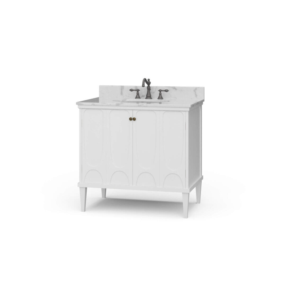 855dedfd1e5804919d814ae5b414b408 Eclipse Single Vanity W/ Sink & Marble Top - Image 1