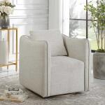 Corben Swivel Chair, White Chairs Chairs 22