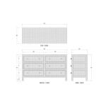 Kagu 6 Drawer Dresser W/ Raffia Dressers Bramble 10