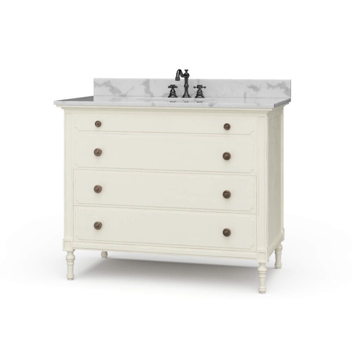 85aec70c2742789ebb81aa04cfa49b38 Carrington Single Vanity W/ Sink & Marble Top - Image 1