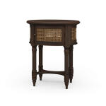 Montego Side Table W/ Rattan Door