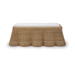 Newport Rattan Rectangular Ottoman W/ Cushion - Image 5