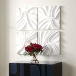 Snowdrift Wall Decor, S/4 Wall Decor Uttermost 13