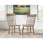 Turned Spindle Side Chair Barnwood Oak CLH4010-240 - Image 4