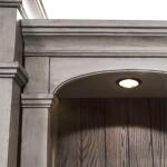 Heartland Left Pier Entertainment Stands Antique White w/ Tobacco Tops 12