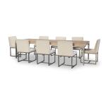 Complete Leg Table With One Leaf Dining Sets Brown 22