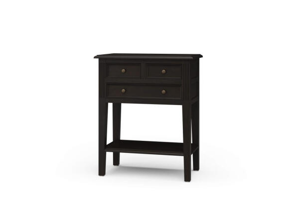 Eton 3 Drawer Side Table Chairside Tables Black