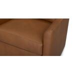 Sloan Leather Slope Arm Swivel Glider Chair - Image 6