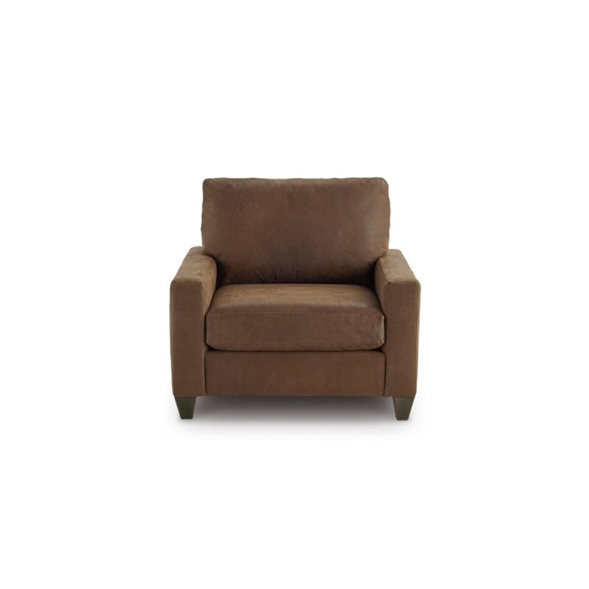 867f15bc794b84dec702d66f0e5b83c9 True Custom™ True Custom® Leather Track Arm Chair and a Half - Image 1