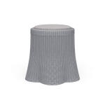 Newport Rattan Round Small Ottoman W/ Cushion Ottomans & Poufs Bramble 12