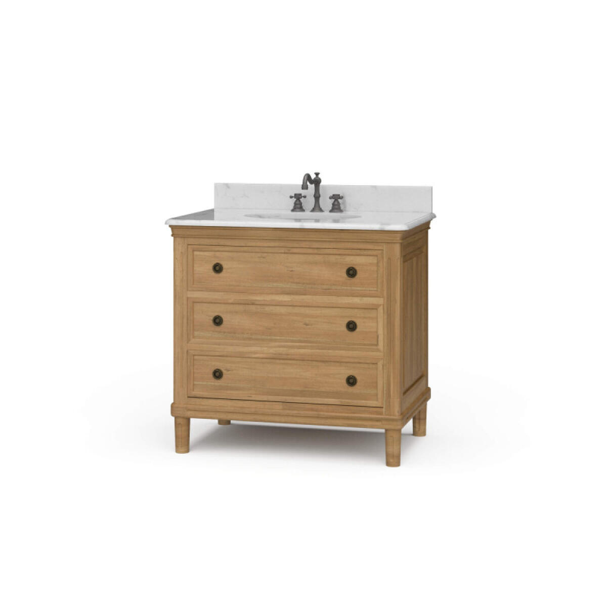 868bd971b3a14028e3e9679f1480e082 Hayward Single Vanity W/ Sink & Marble Top - Image 1