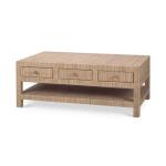 Kagu 6 Drawer Coffee Table W/ Rattan - Image 4