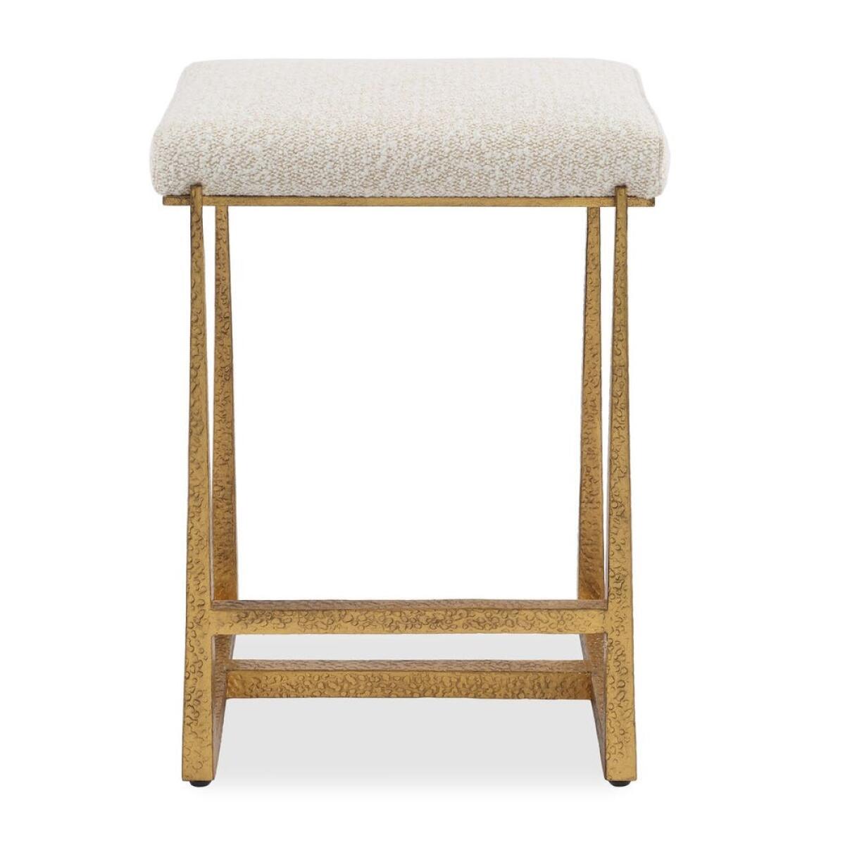 86aa6a774df699a1ff002c551afdb855 Midas Counter Stool, Gold - Image 1