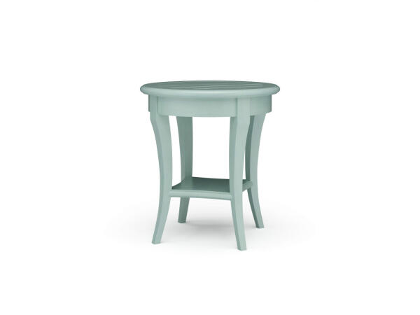 Bradley Round Side Table Chairside Tables Blue