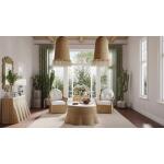 Rodeo Mirror W/ Raffia Mirrors Bramble 16